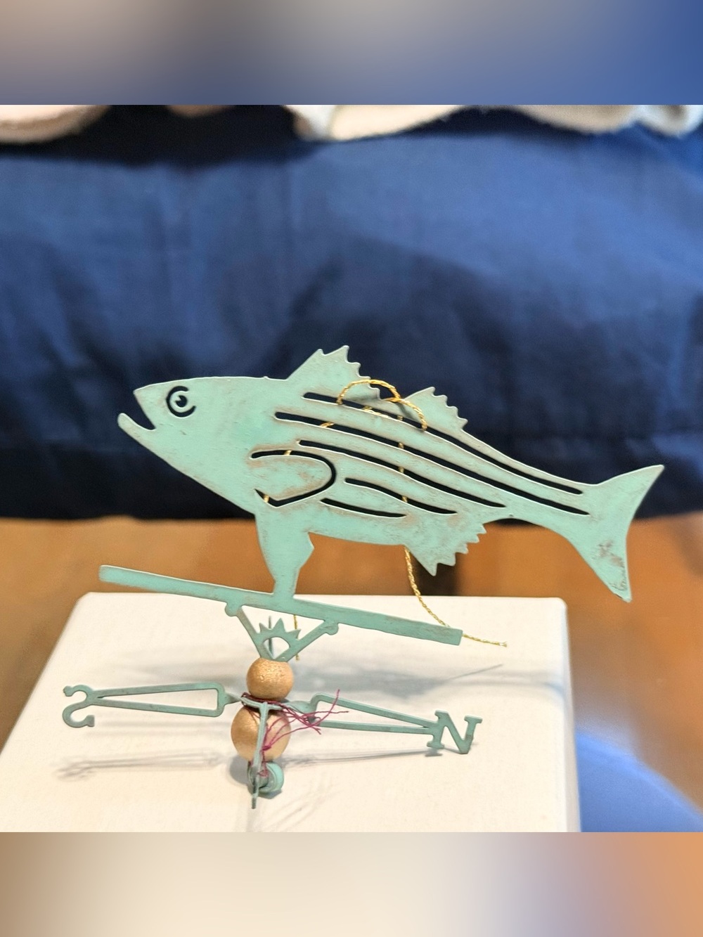 NEW... Striper Ornament, Made of Copper, Made by Copper Mermaid ‘Striper’ - Picture 5 of 5